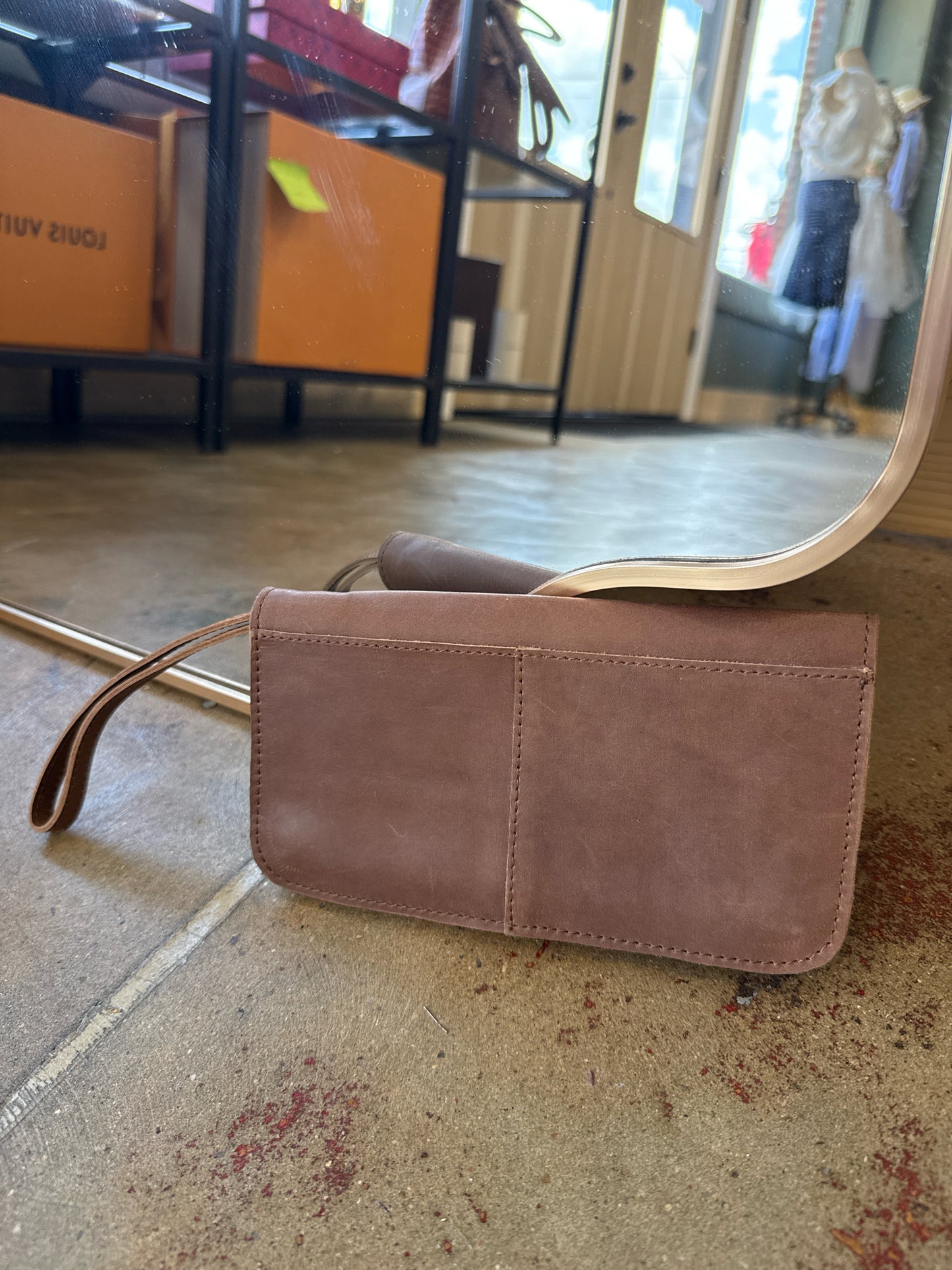 able Brown Wallet/Wristlet