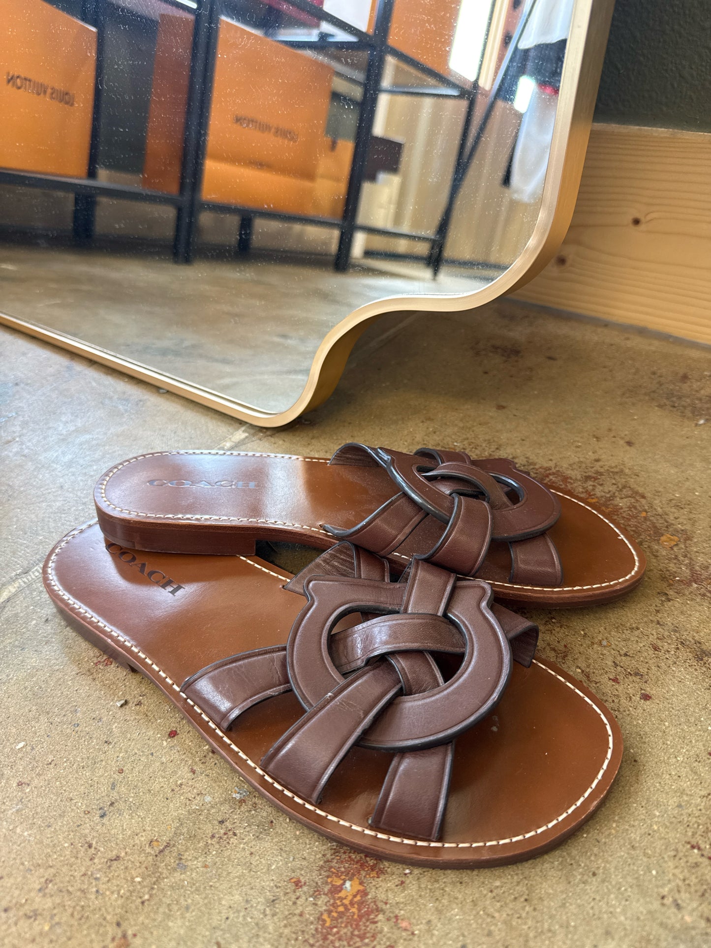 COACH Shoe Size 9.5 Brown Sandals