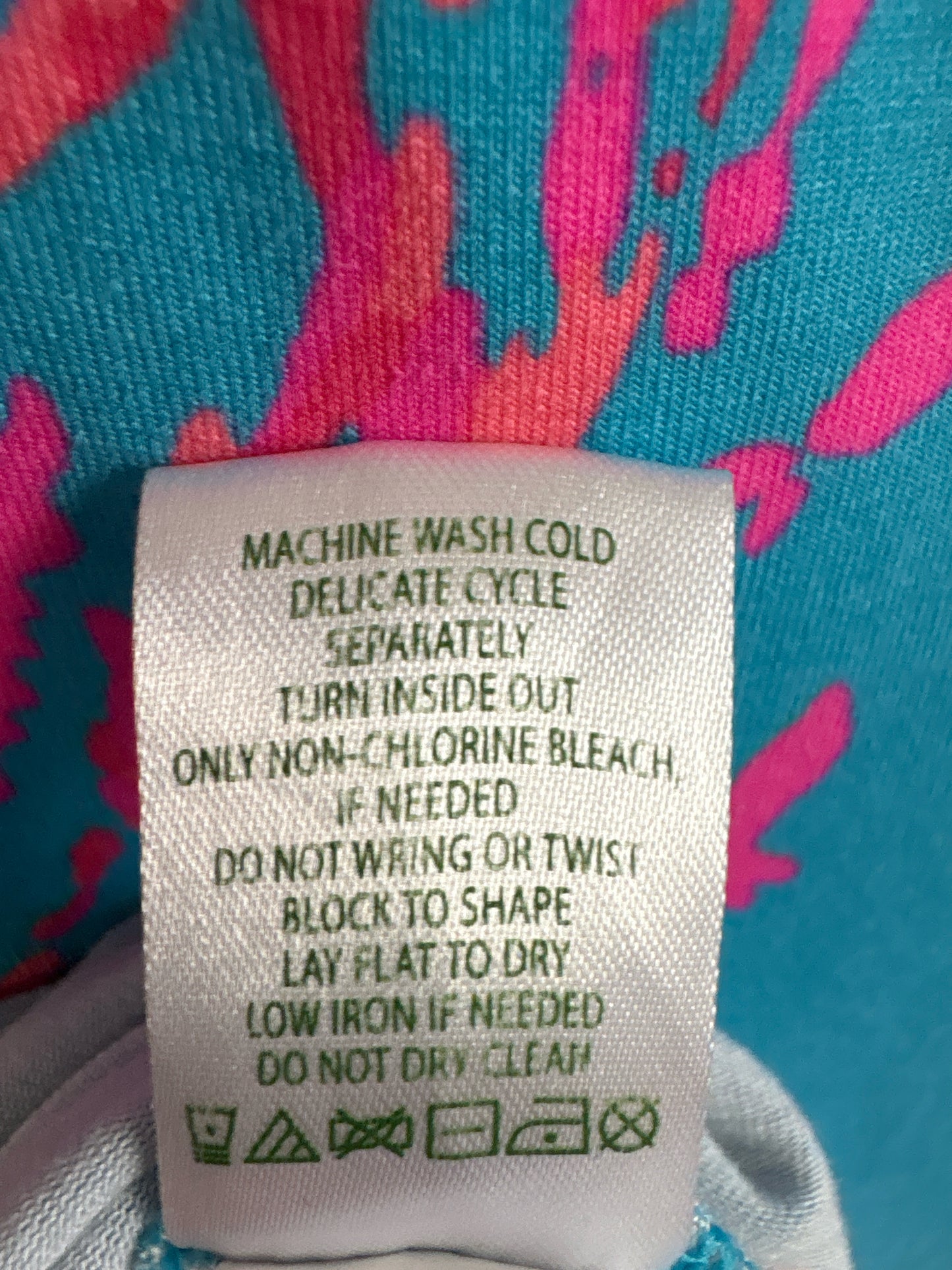 Lilly Pulitzer Size L aqua/pink Dress