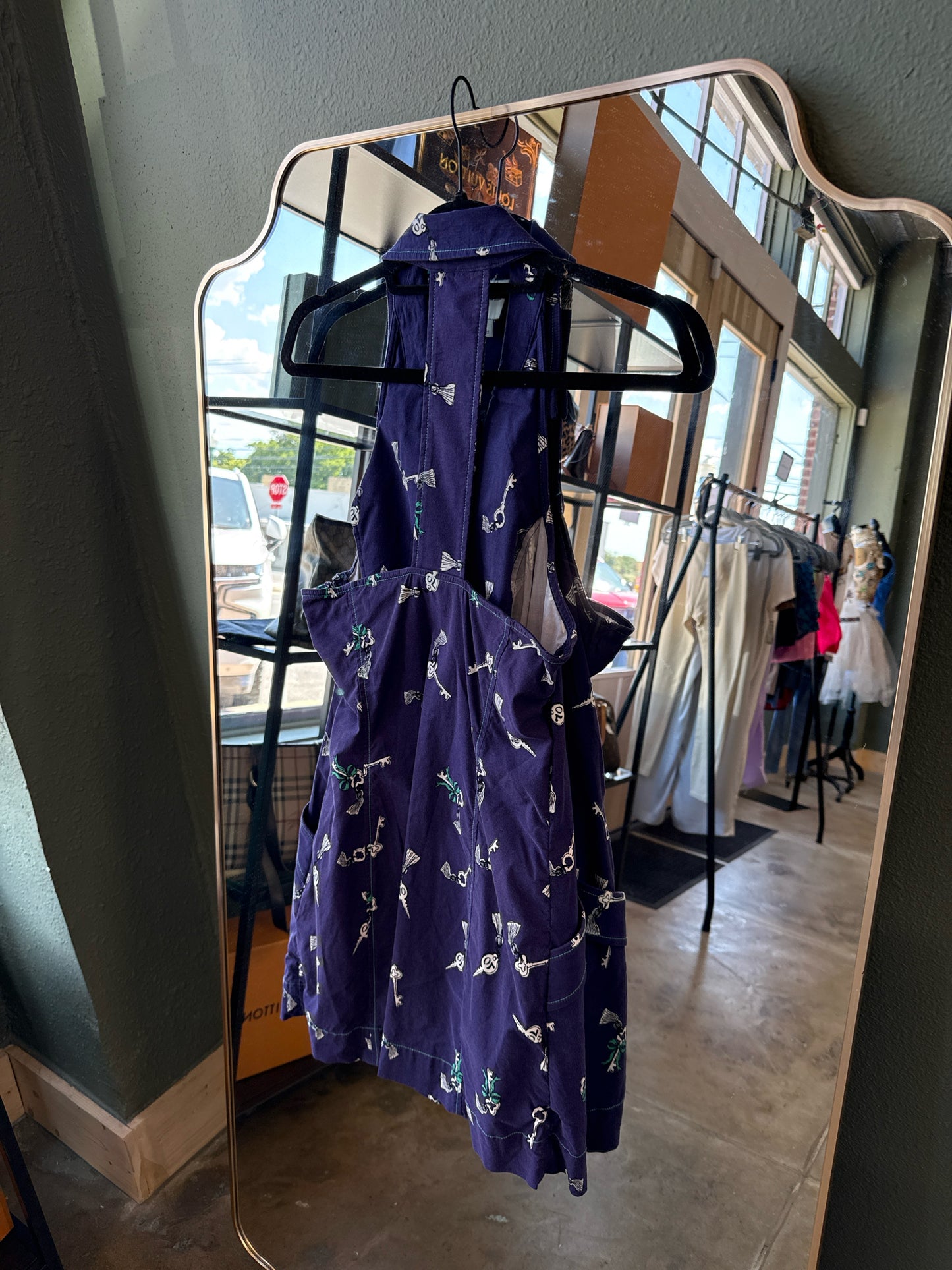 Maeve Size S Navy/Green Dress