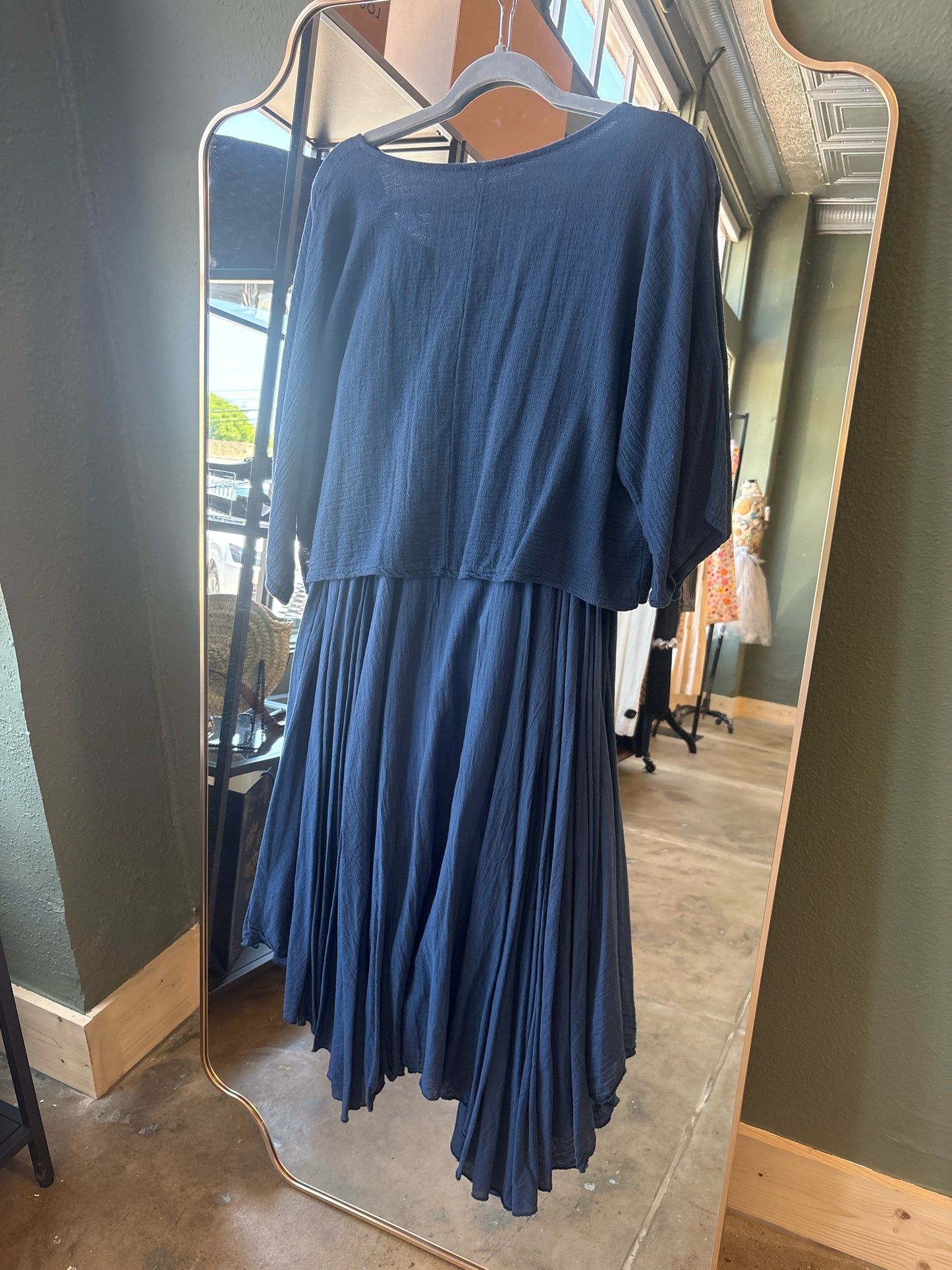 Made in Italy Size OS Dark Blue Dress
