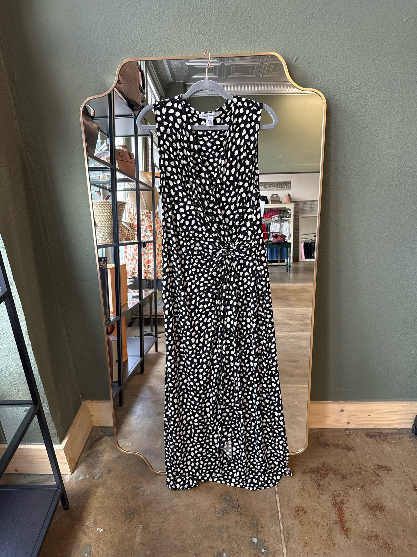 Tommy Bahama Size M Black/White Dress