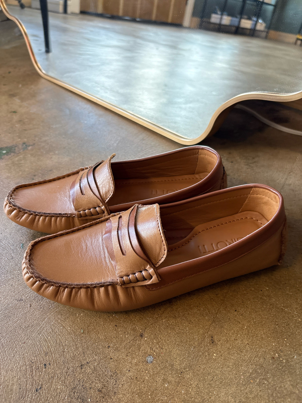 Girotti Shoe Size 38 Brown Flats