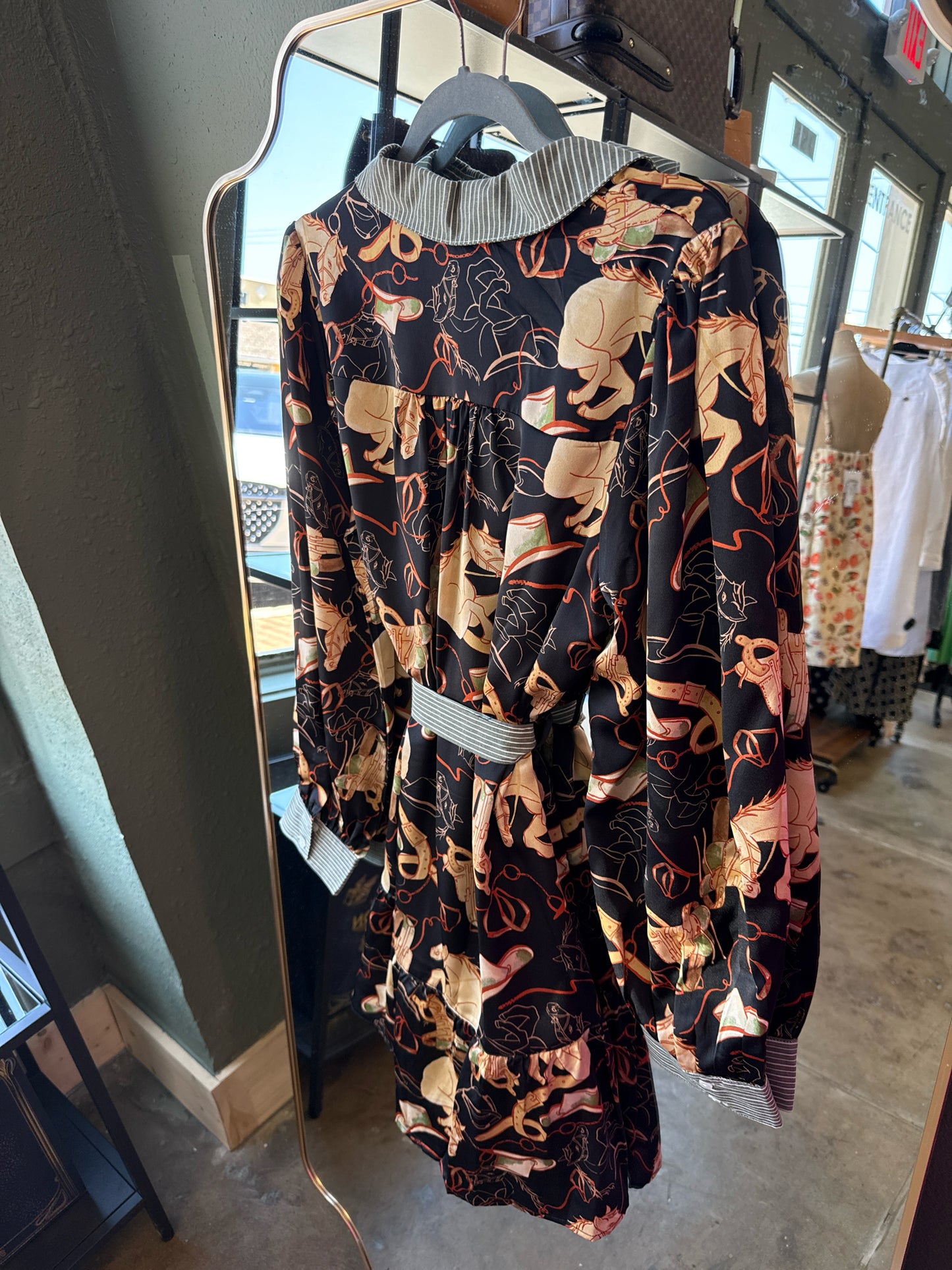 &merci Size M Black horse Dress