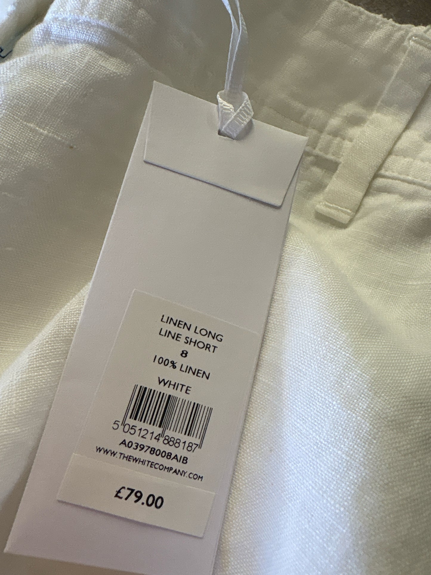 White Label Size 4 White Shorts