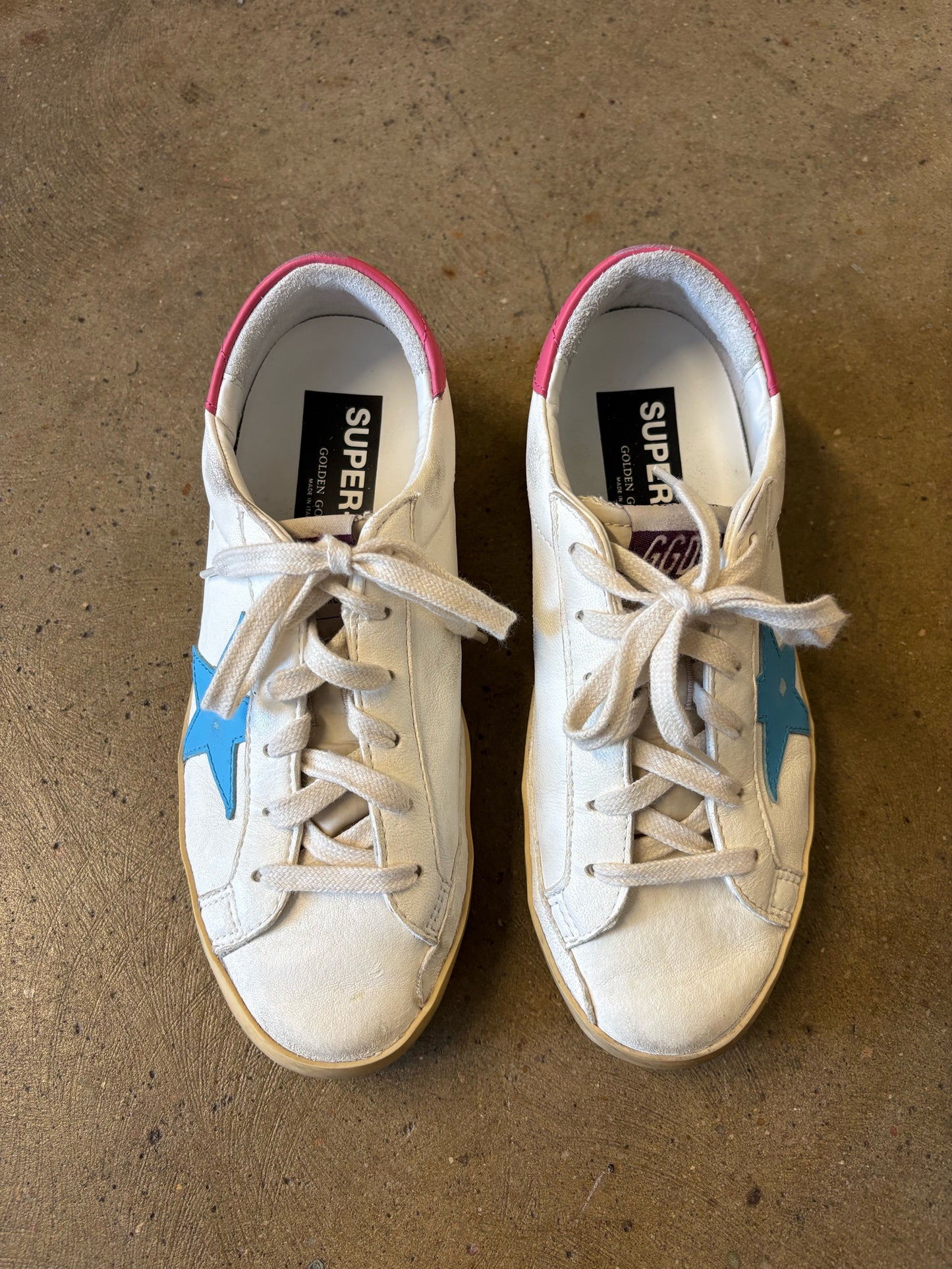 Golden Goose Shoe Size 37 white/multi star Sneakers