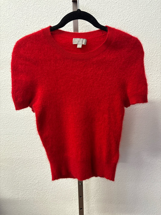 J. CREW Size M Red shortsleeve Sweater