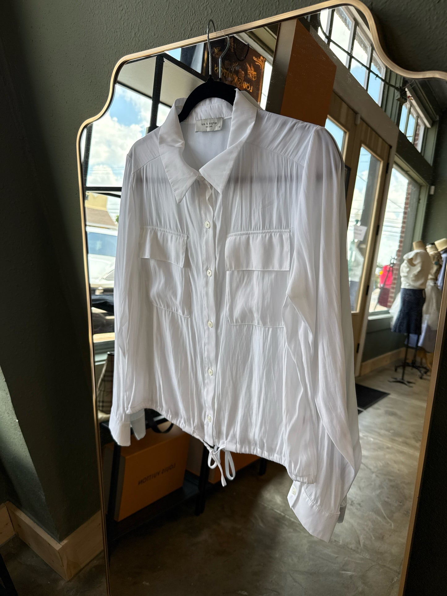 Lola & Sophie Size M White Top