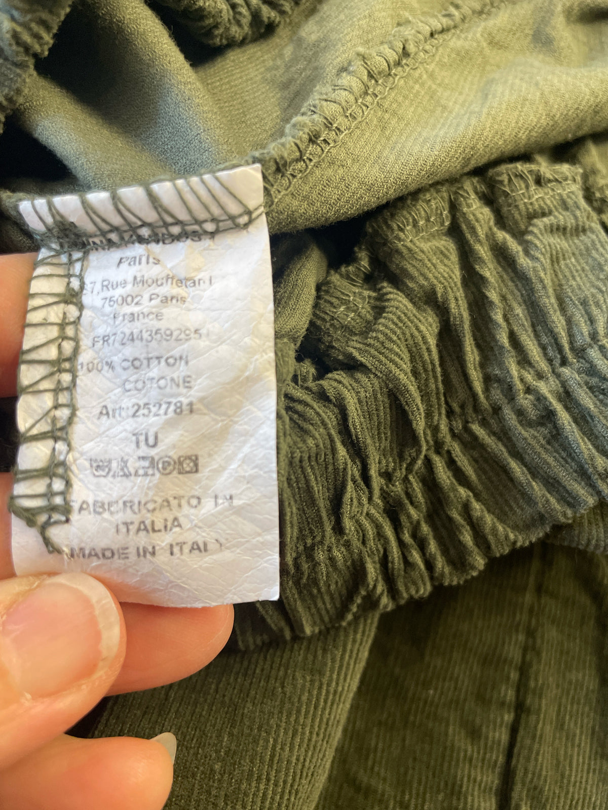 Nina Kendosa Olive Green Pants