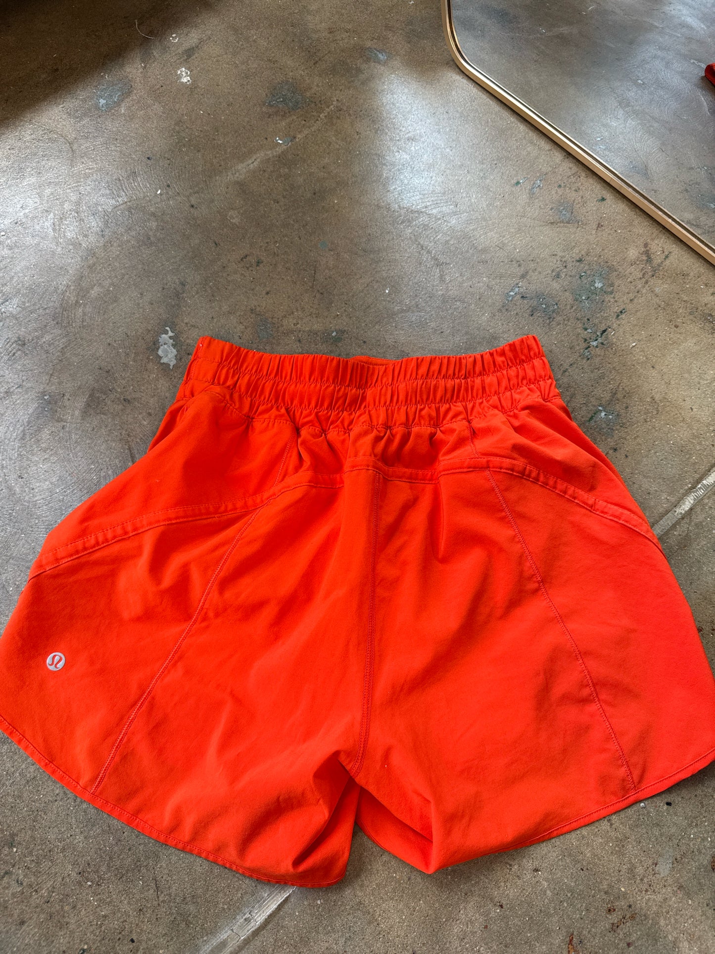 Lululemon Size 6 Bright Orange Shorts