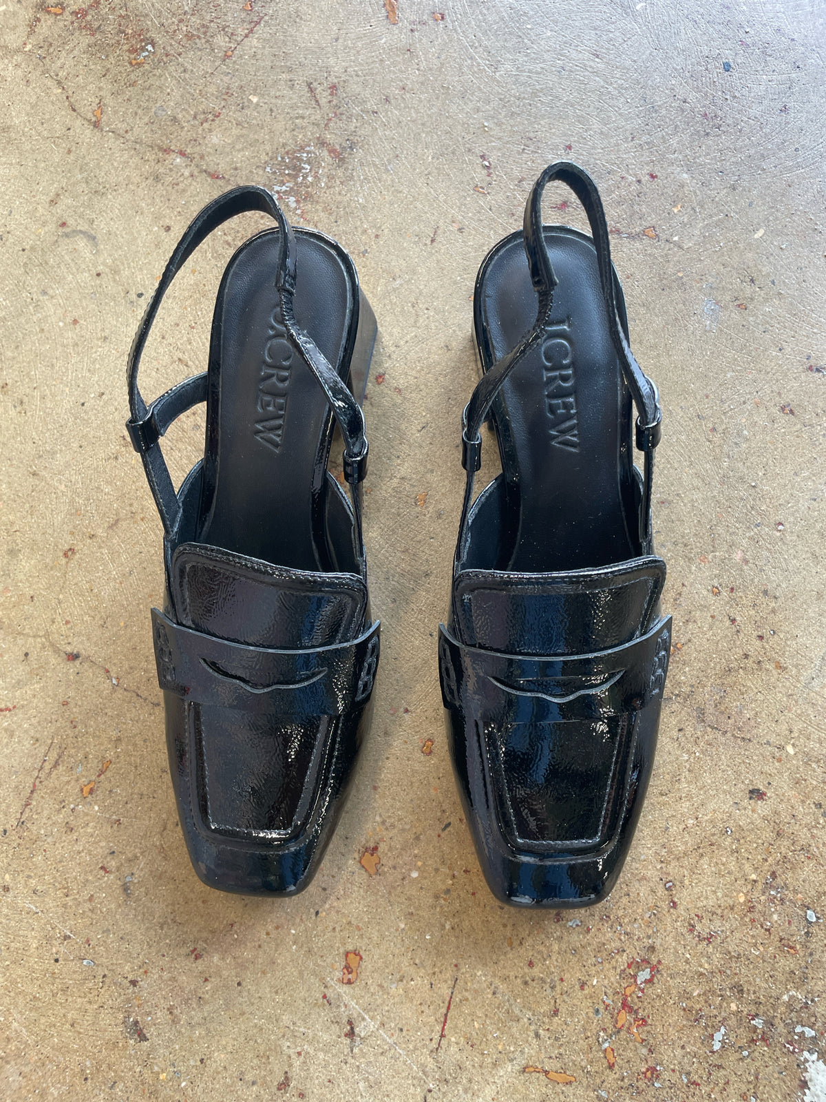 J. CREW Shoe Size 5.5 Black Platform
