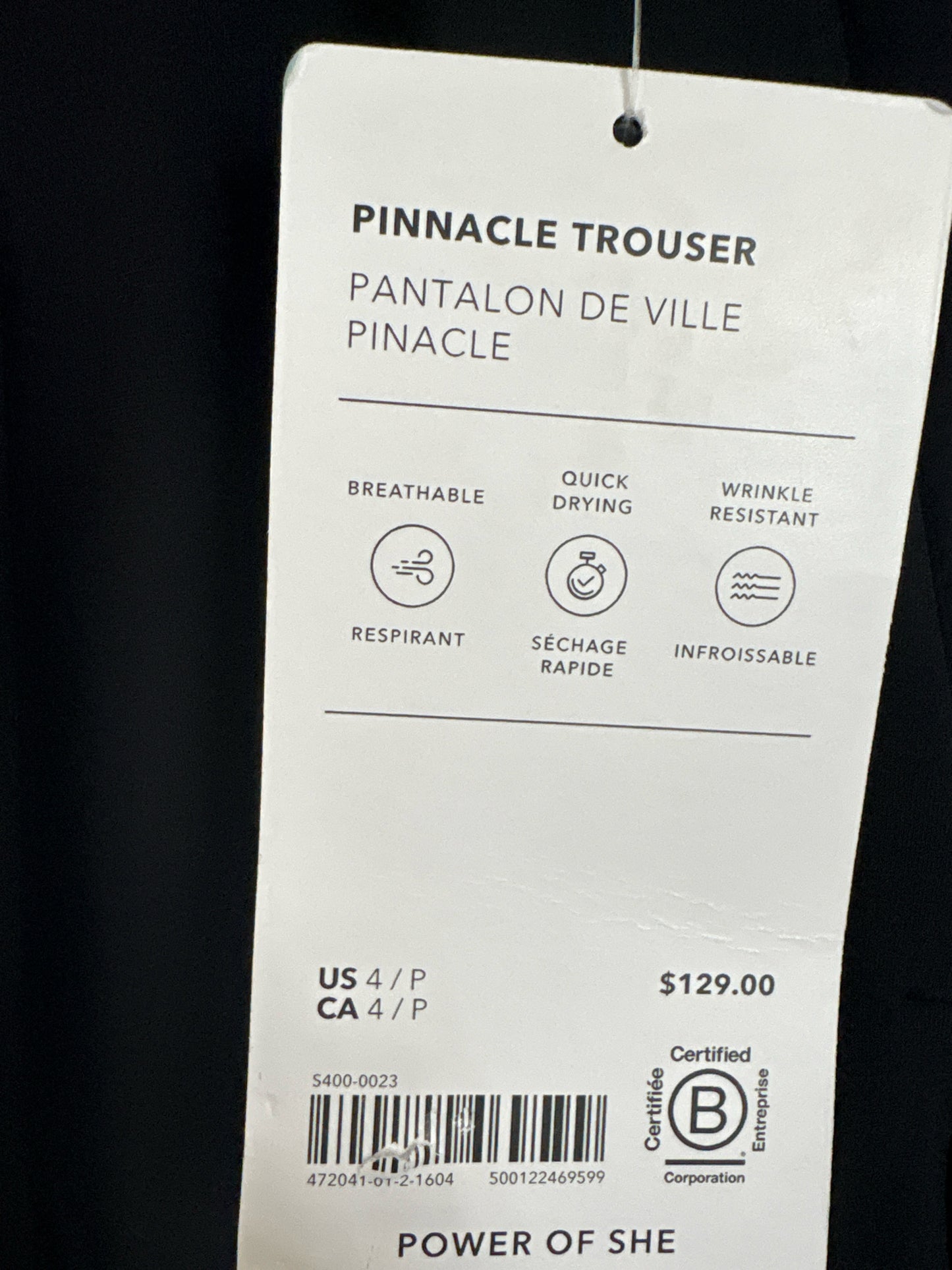 ATHLETA 4P Black Pants