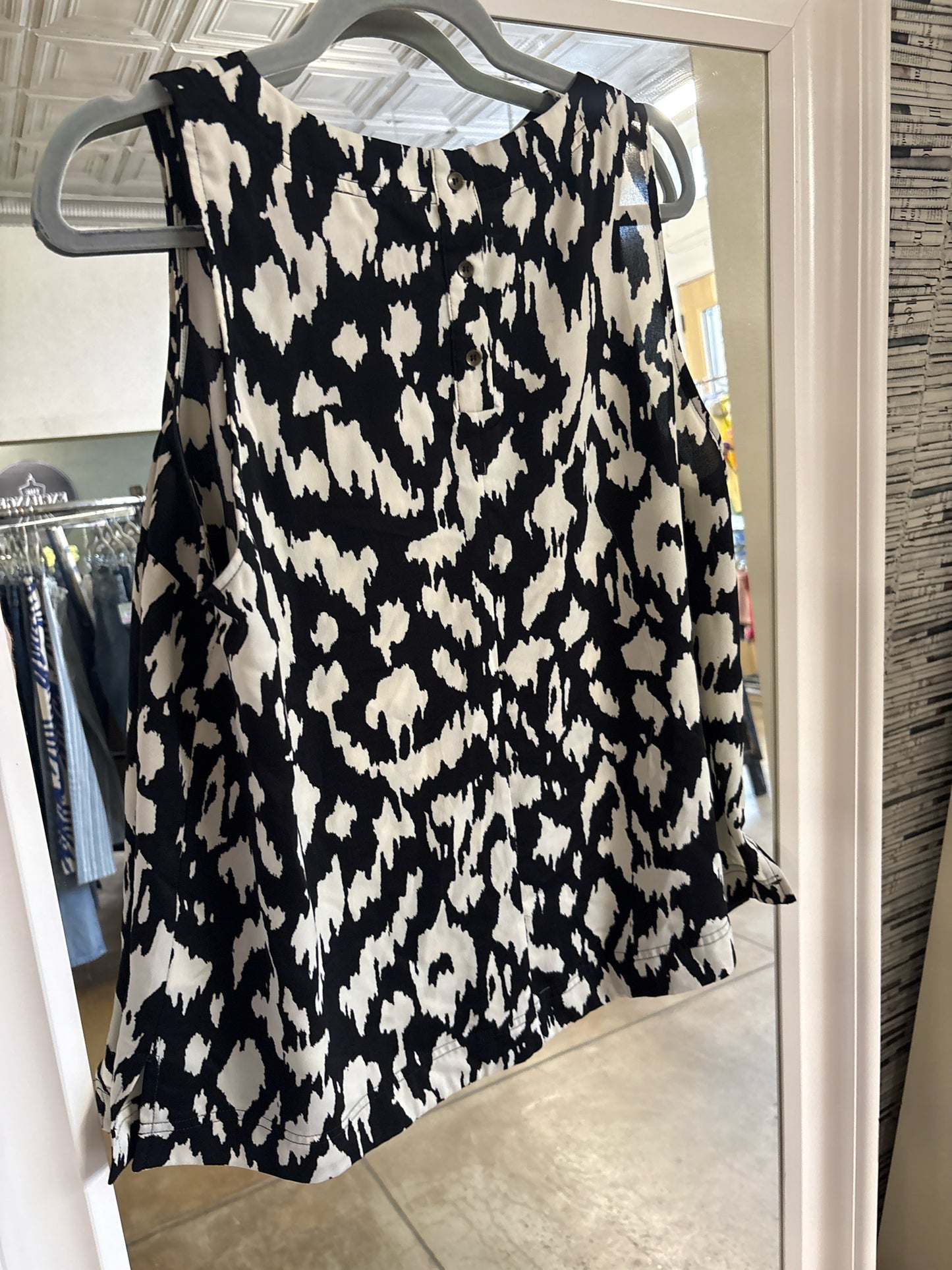Umgee Size L Black & Off White Top