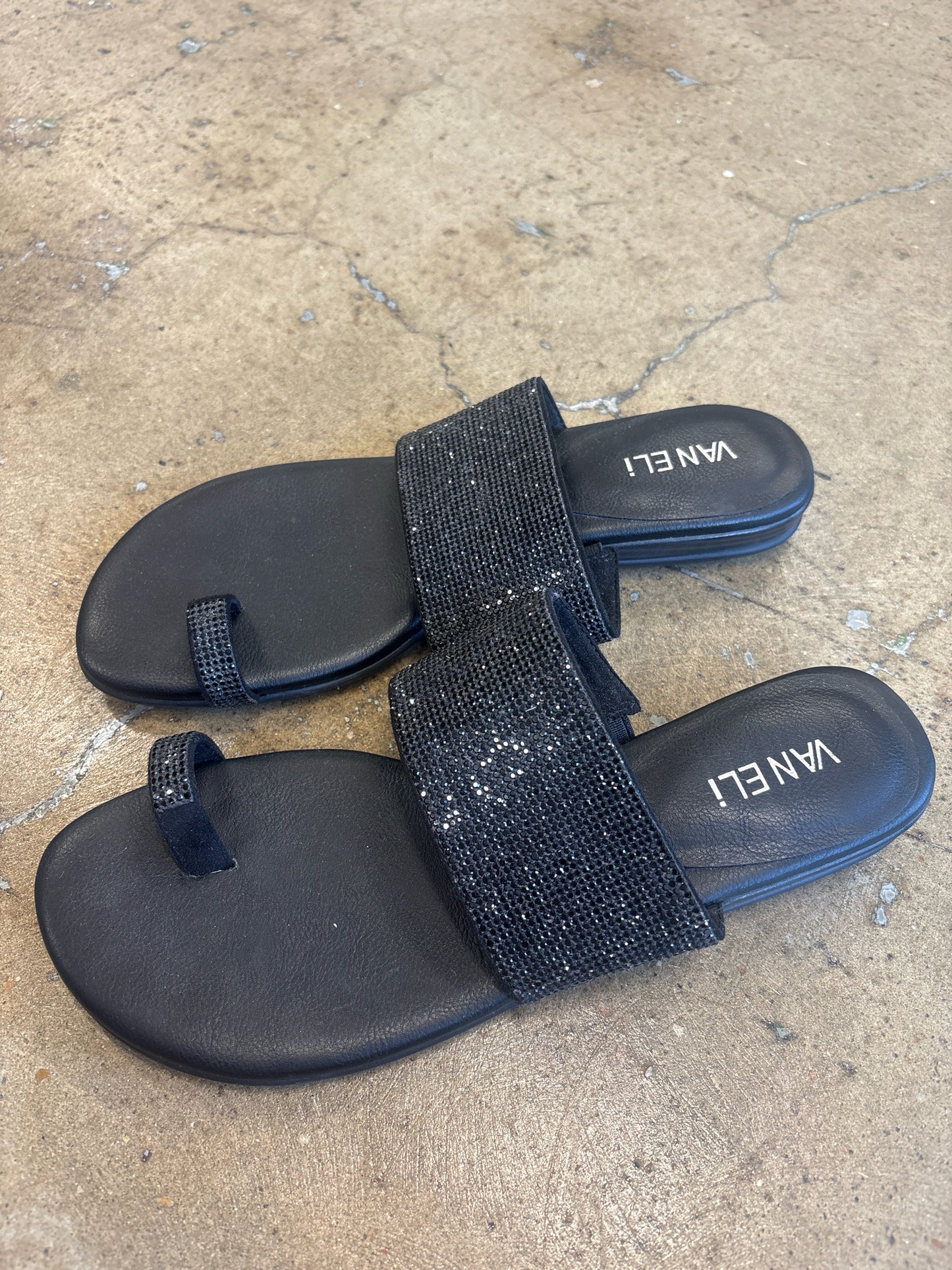 Vaneli Shoe Size 8.5 Black Sandals