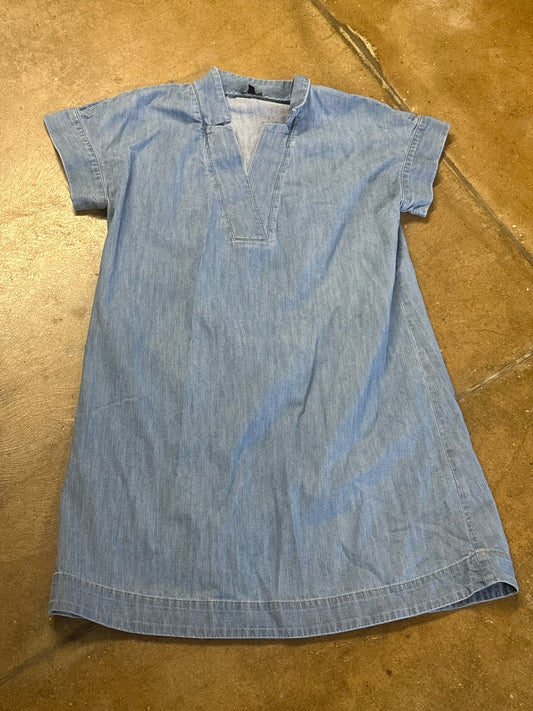 TALBOTS Size M Light Wash Denim Dress