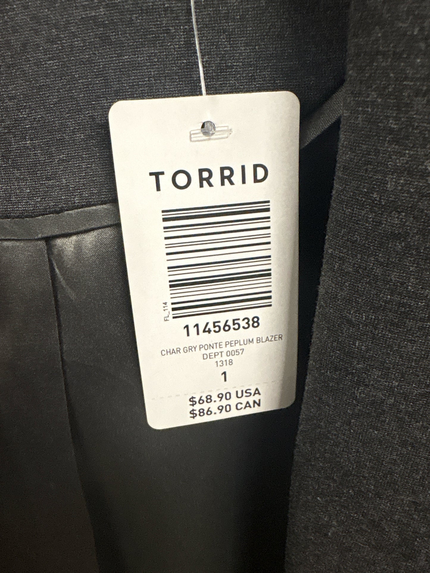 Torrid Size 1 Blazer