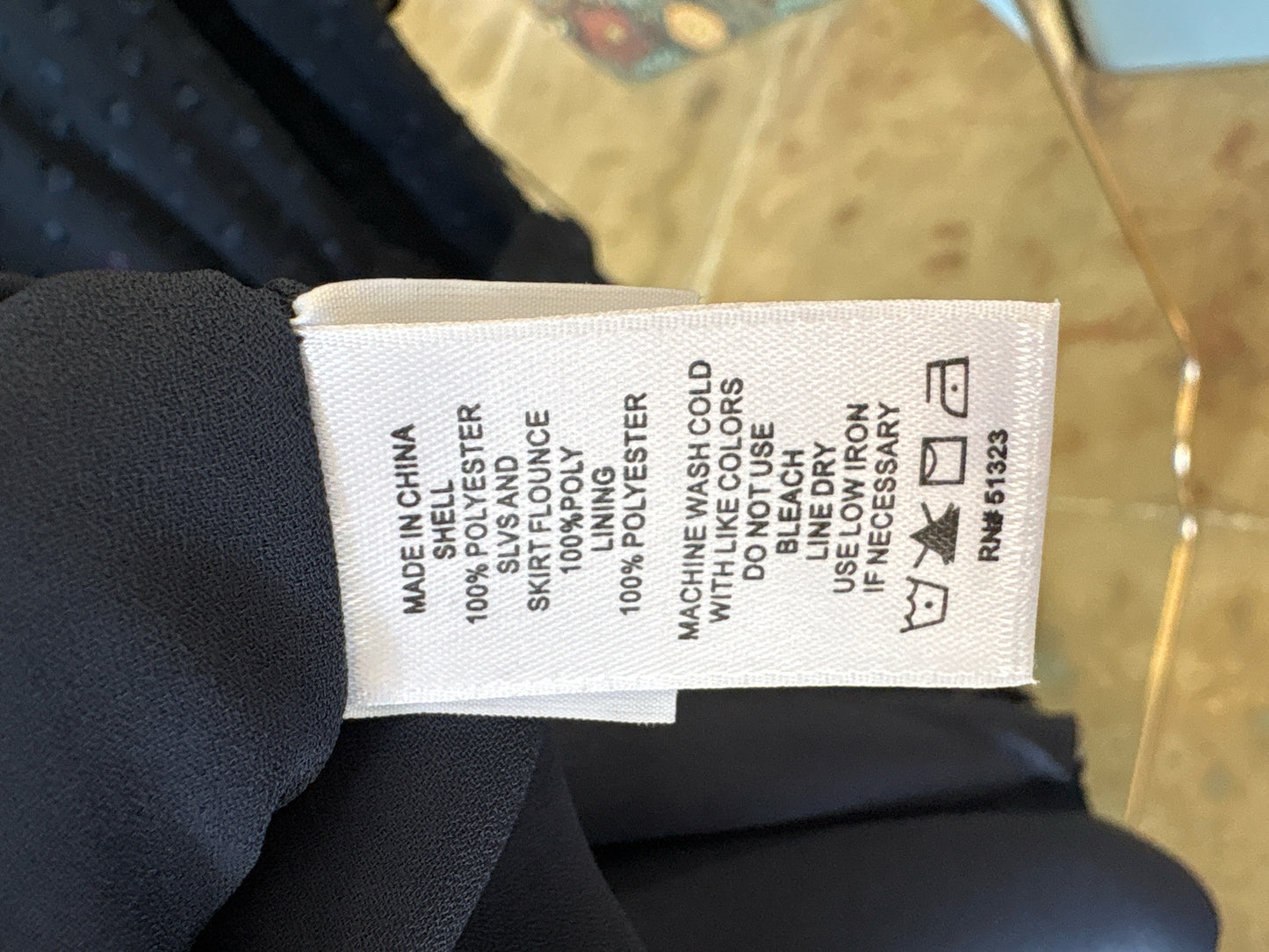 cece Size 6 Navy Ruffles Dress
