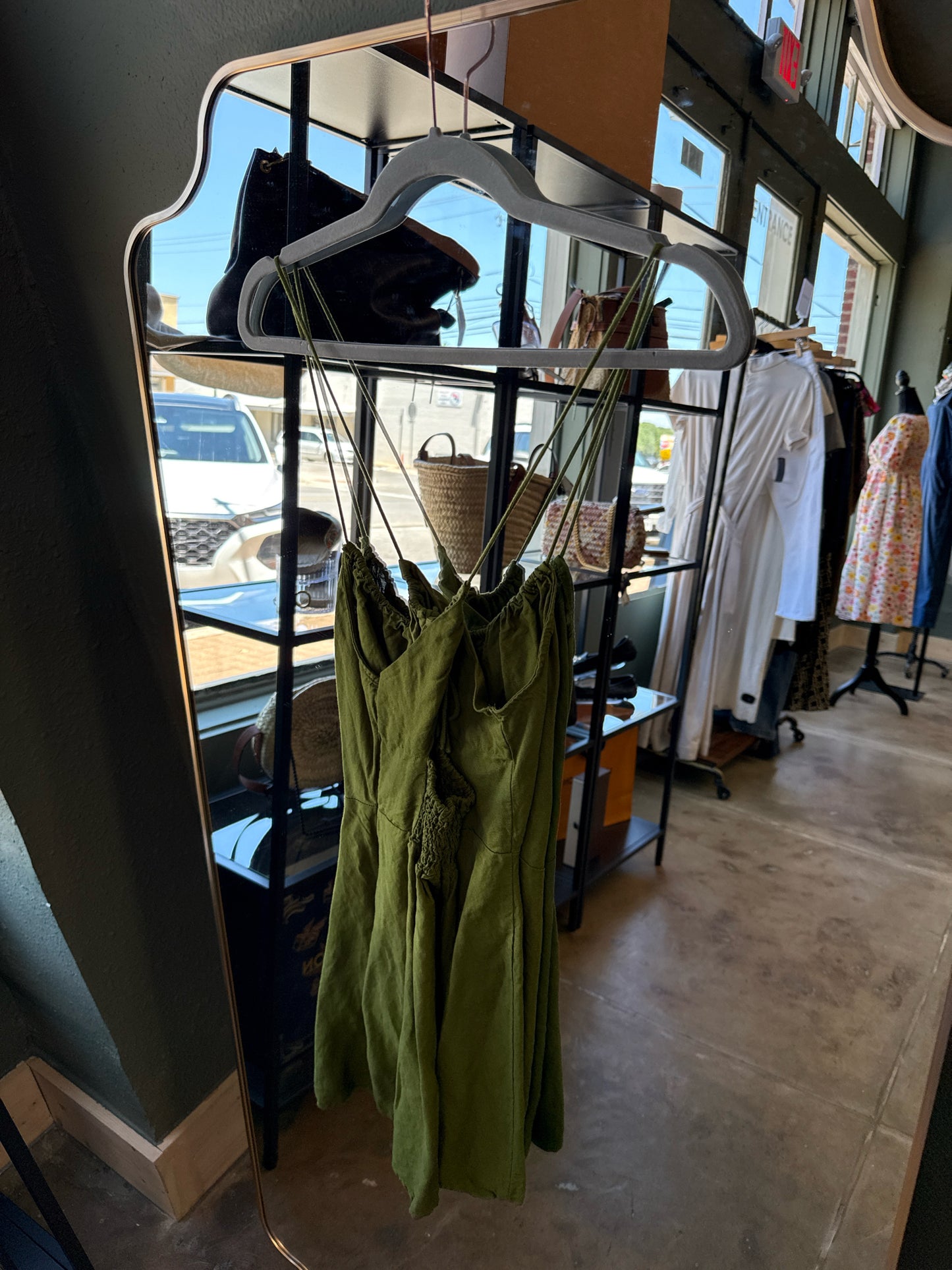 H&M Size S Green spagetti strap Dress
