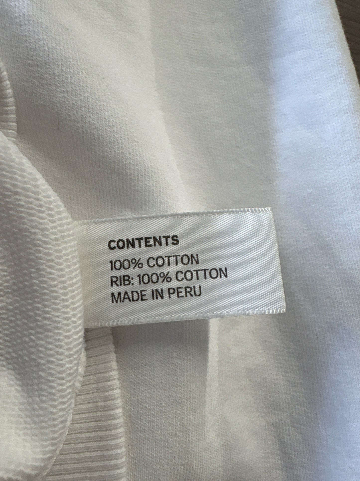 August Morgan Size L White Sweatshirt/Hoodie