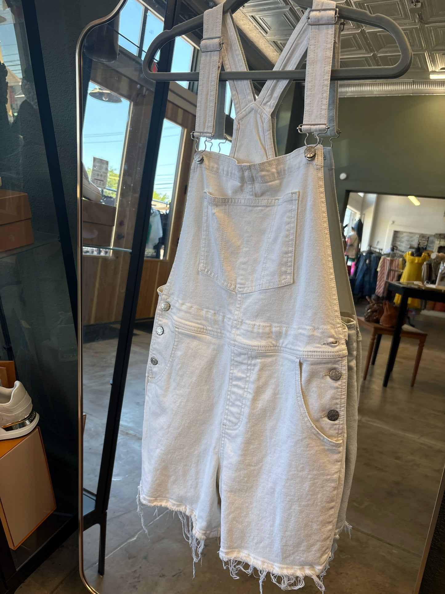 Daze Denim Size S White Overalls