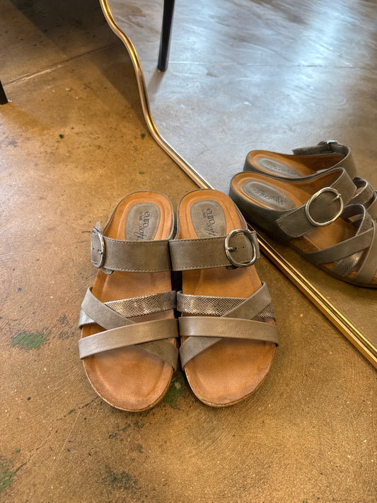Euro Soft Gray Sandals