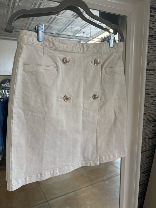 ANN TAYLOR Size 4 Cream Skirt