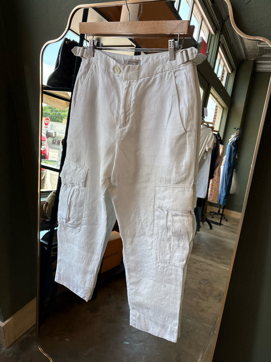 Banana Republic Size 4 off white Cargo Pants