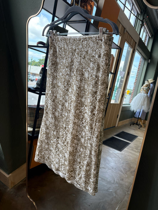 halogen Size XS khaki + white Skirt