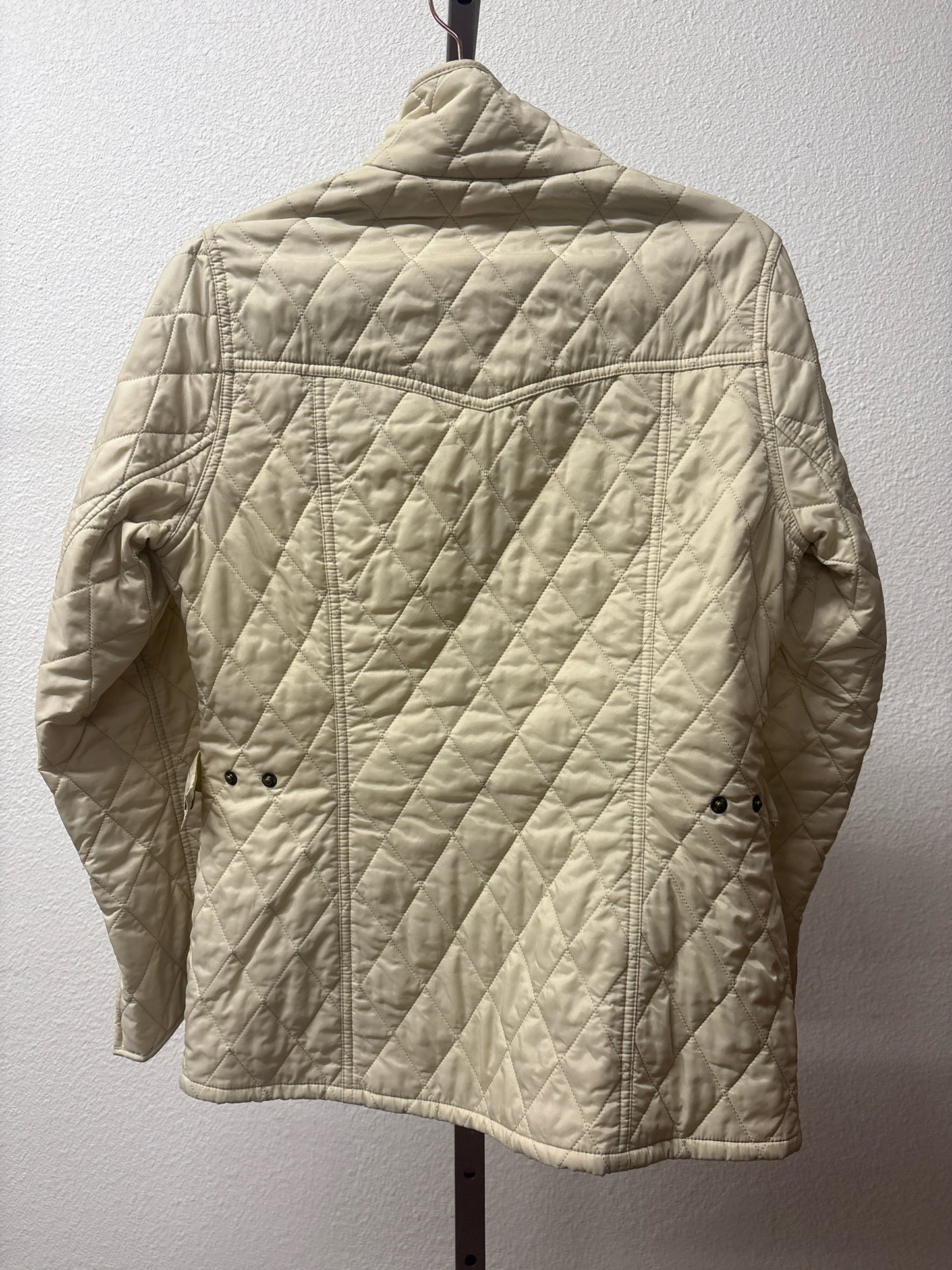Barbour Size 6 Cream Quilted Jacket