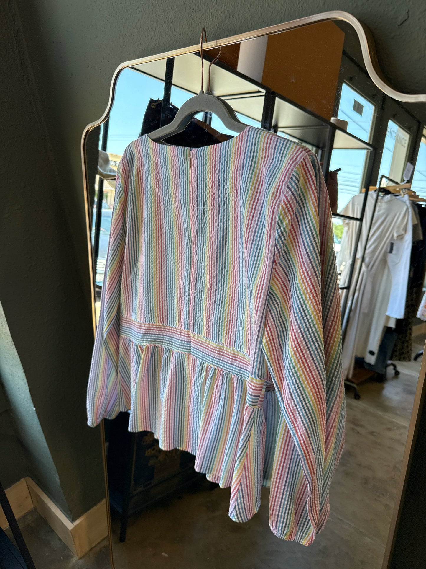 Jcrew Size 14 multi Stripe Top
