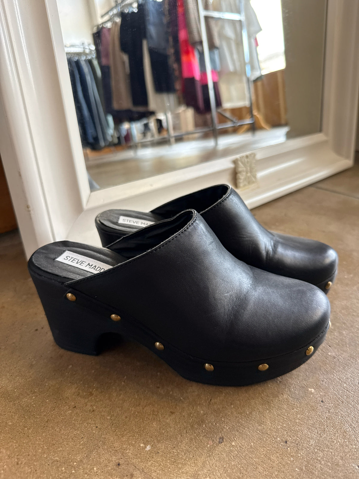 Steve Madden Shoe Size 8 Black Clogs