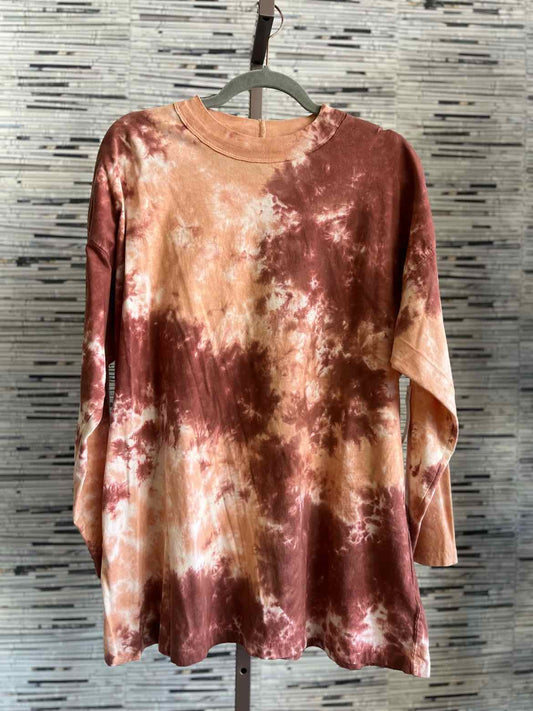 We The Free Size M Orange Tie Dye Top