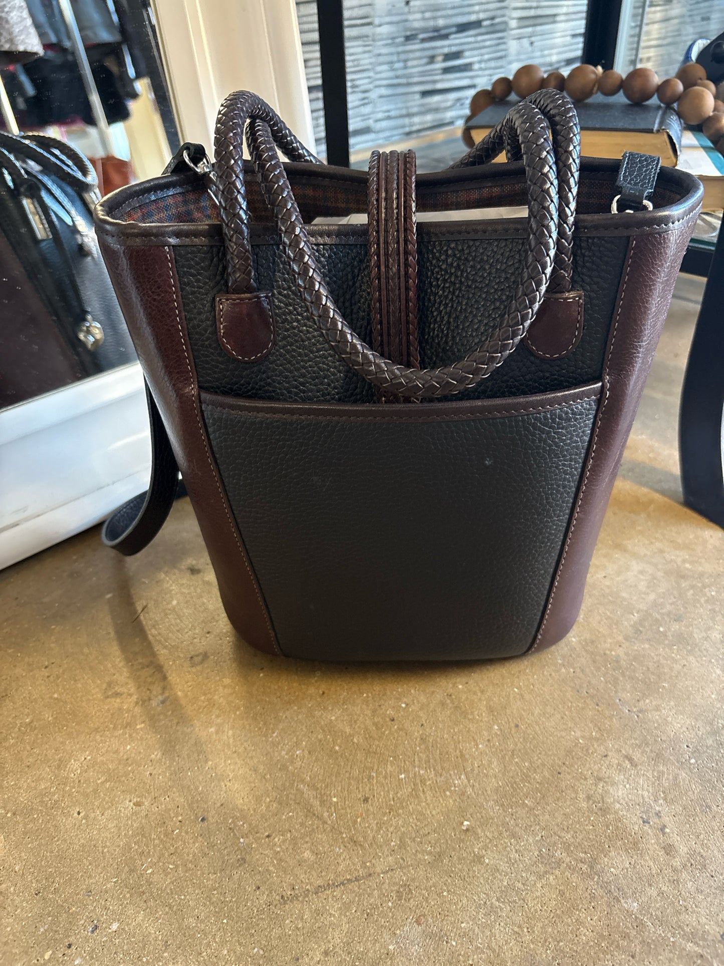 Brighton Black/Brown PEBBLED Bag