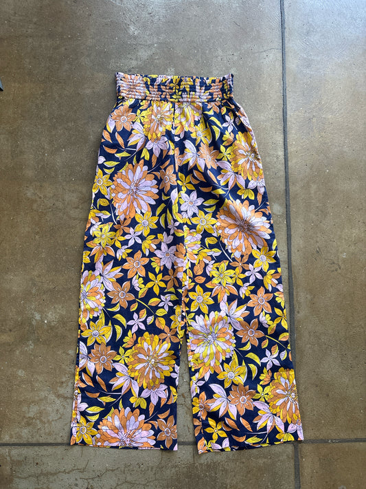 J. CREW Size XS Blue/Multi Floral Pant Cover up