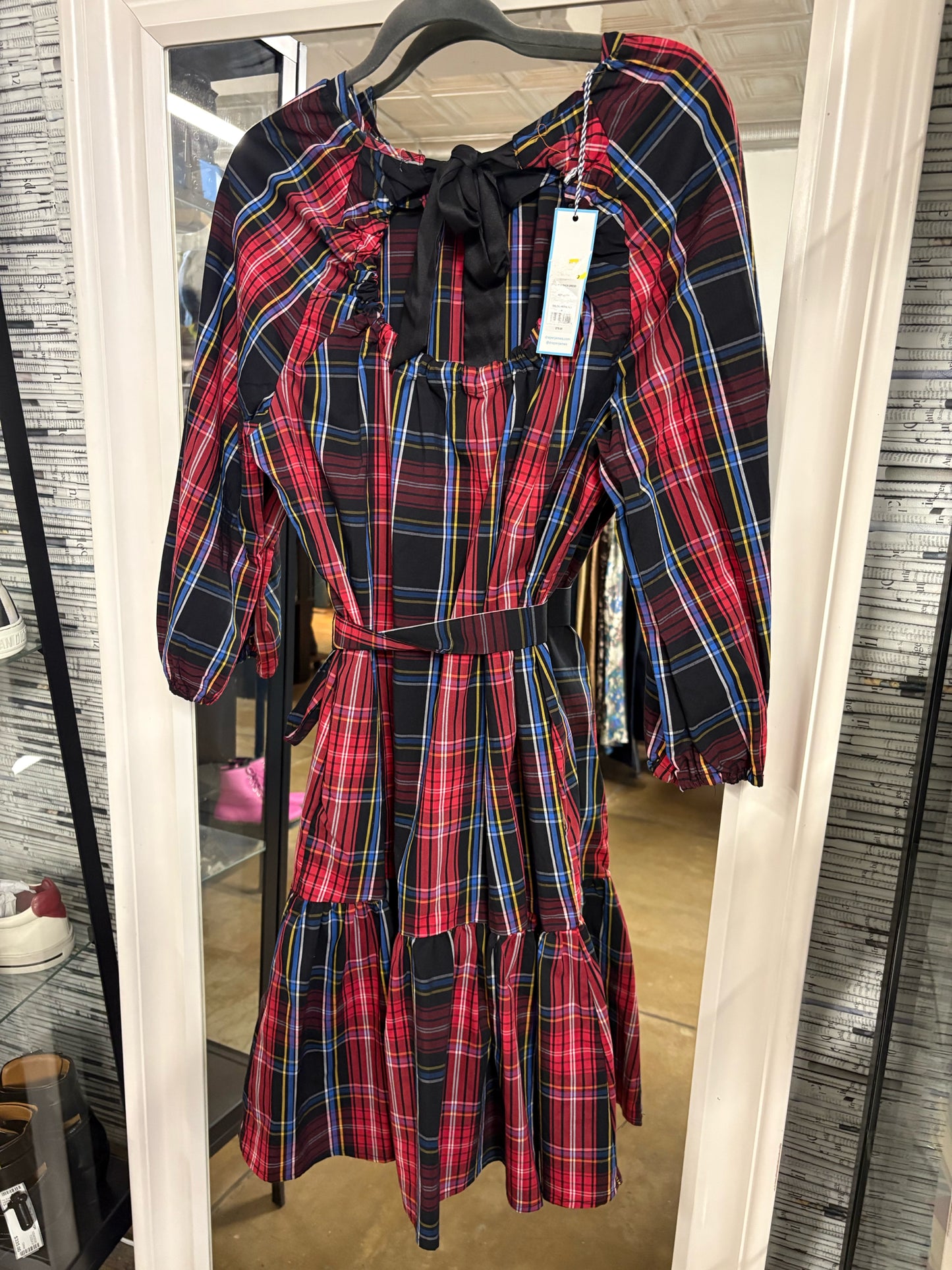 Draper James Size M multi Plaid Dress