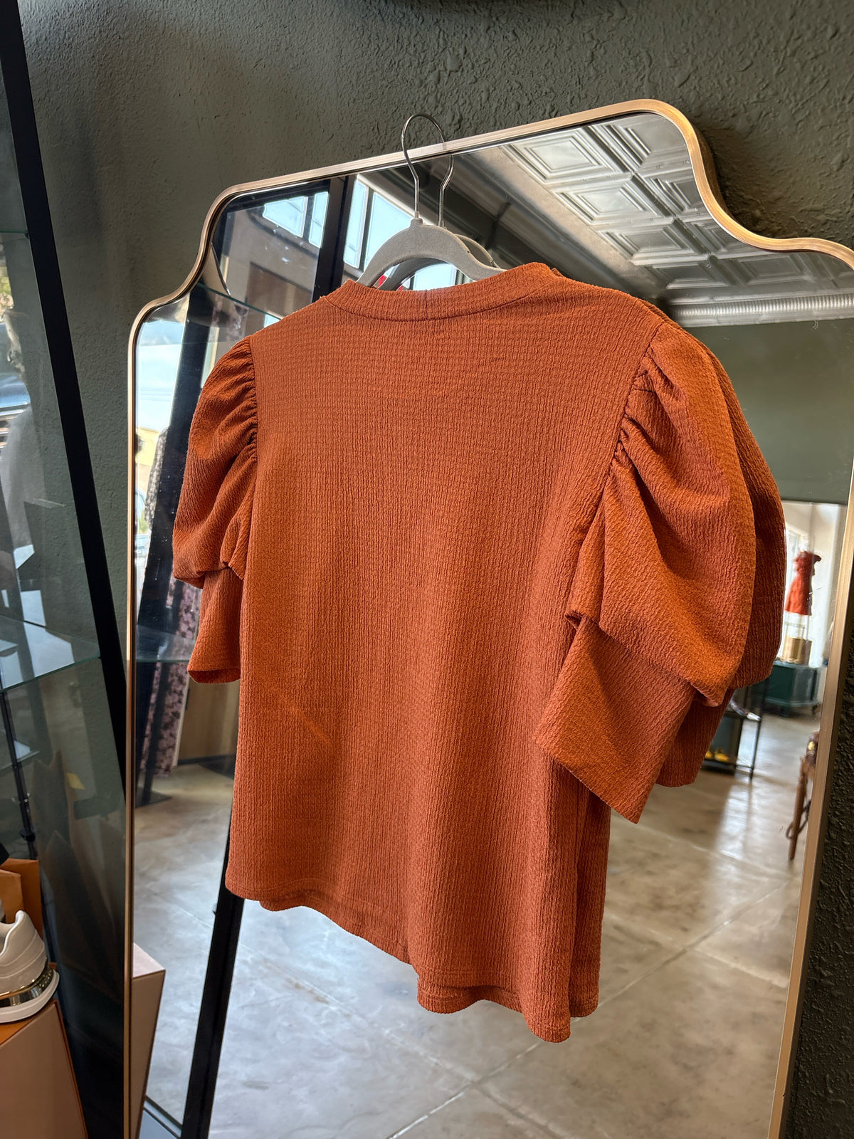 JUNE & HUDSON Size 1 Rust Top