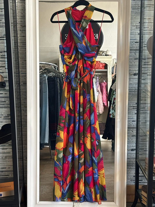 london times Size 6 multi CrissCross Dress