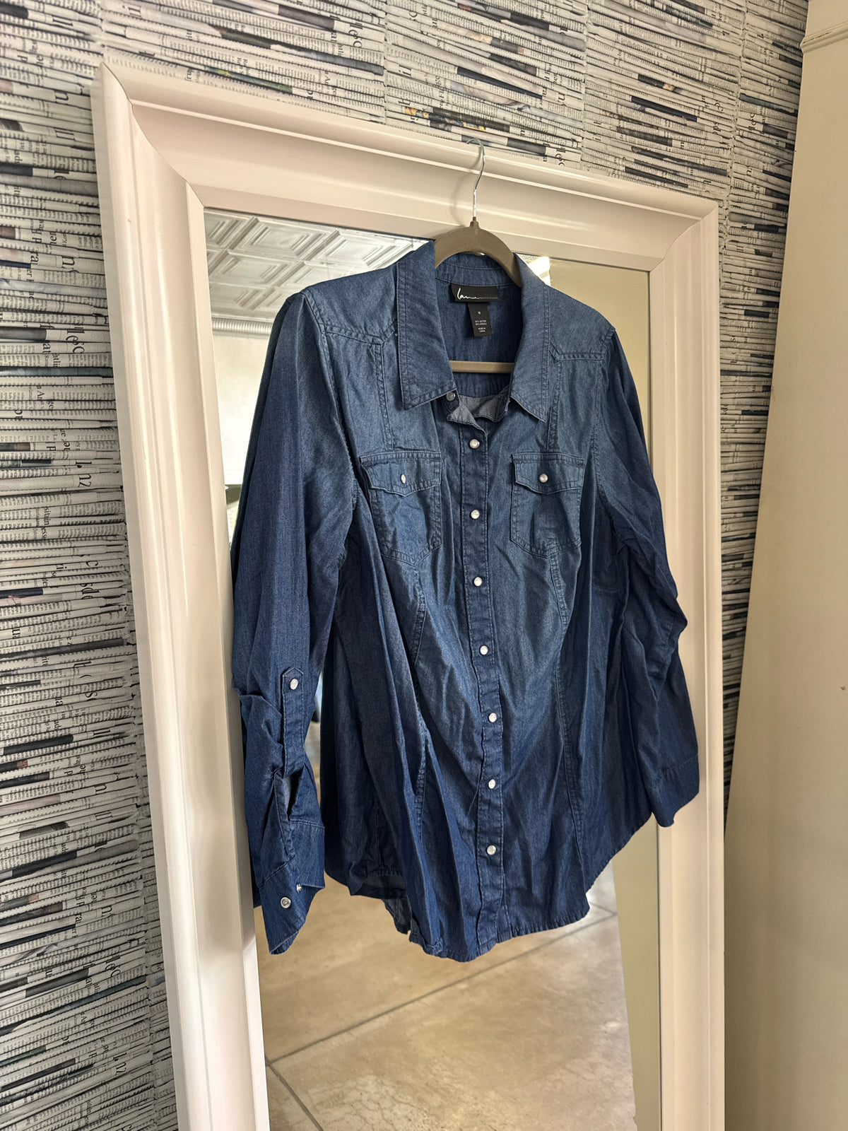 Lane Bryant Size 18 Denim Top