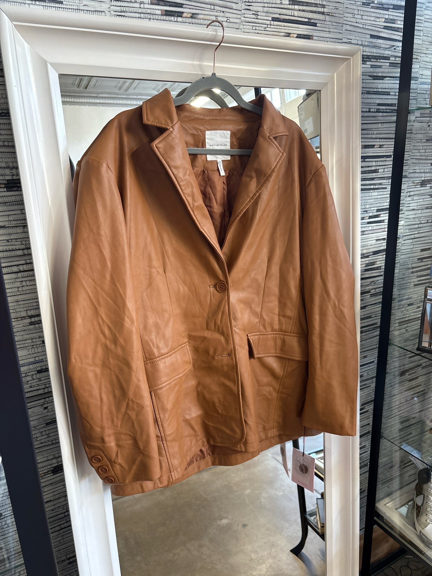 Avec Les Filles Size 2XL Caramel Jacket