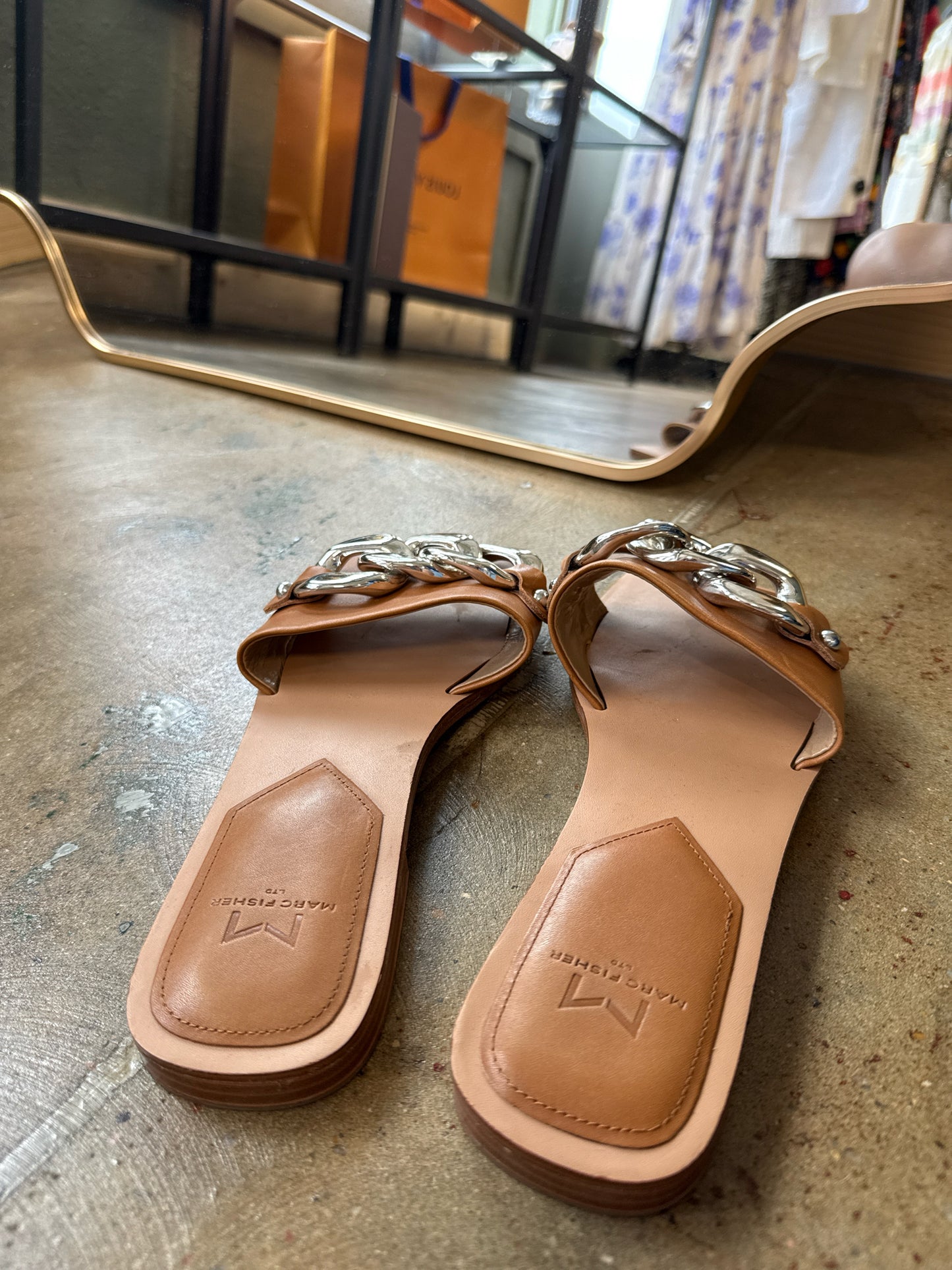 Marc Fisher Shoe Size 8.5 Brown Sandals