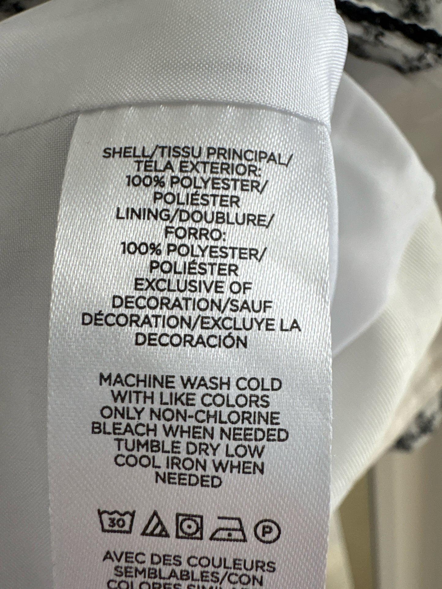 ANN TAYLOR Size 0 White + Black Jacket