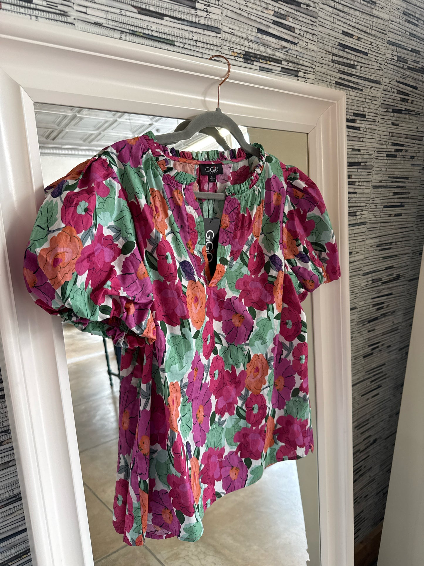 GIGIO Size L Pink/multi Top