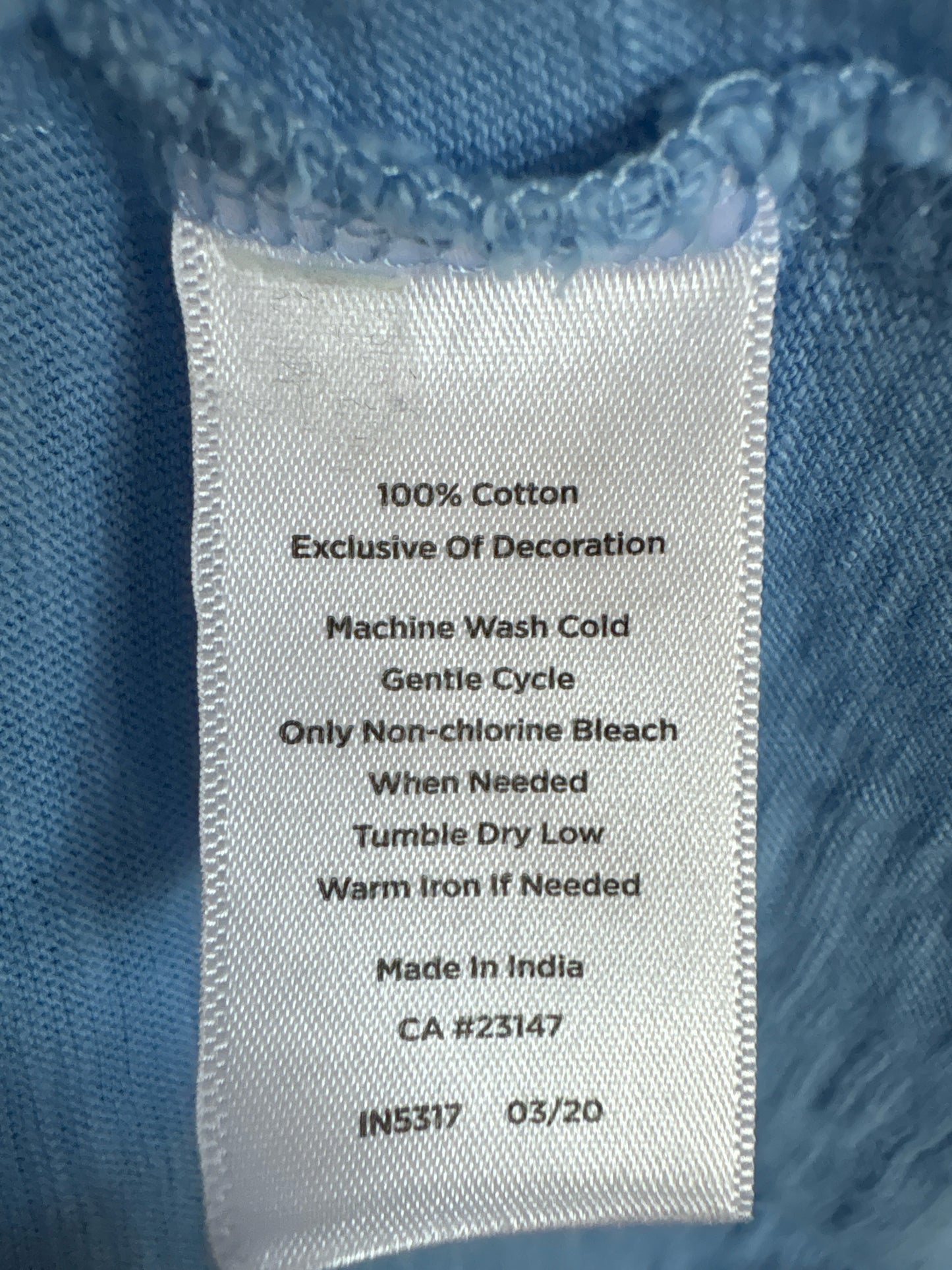 TALBOTS Size XS Blue Top