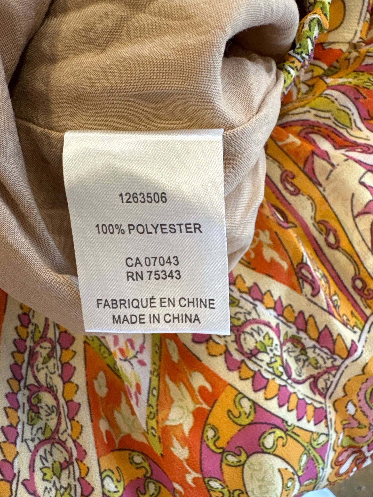 Rachel Zoe Size S orange multi Skirt