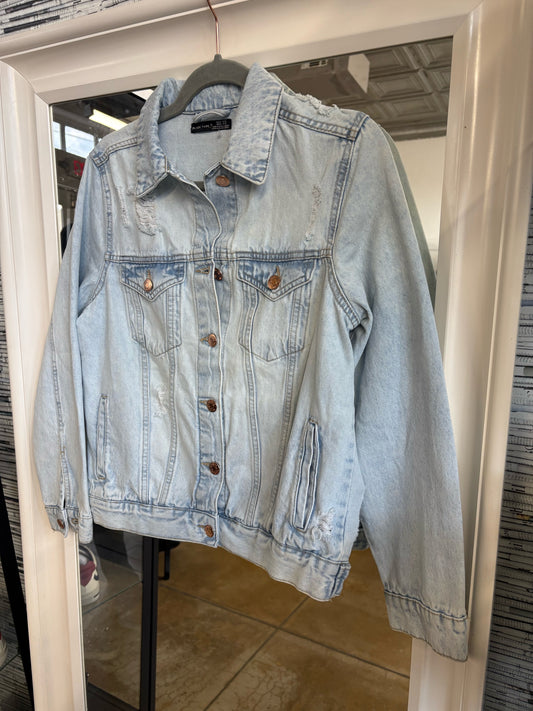 Black Tape Size S Light Wash Denim Jacket