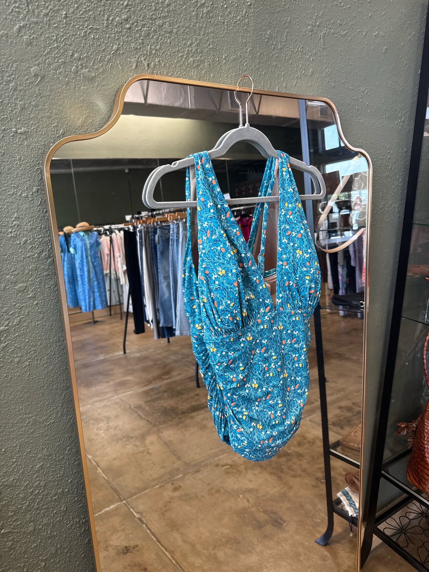Garnet Hill Size 10 Teal Swimwear