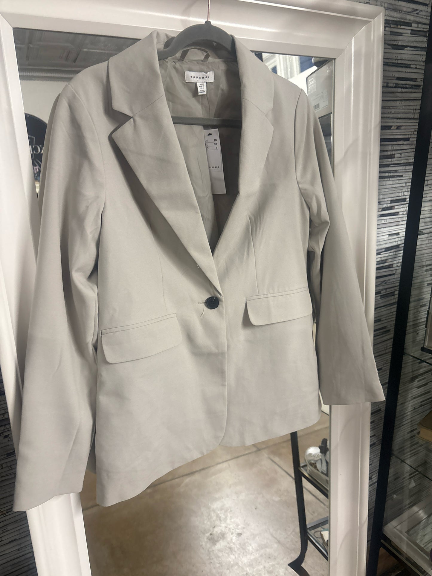 topshop Size 6 off white Blazer
