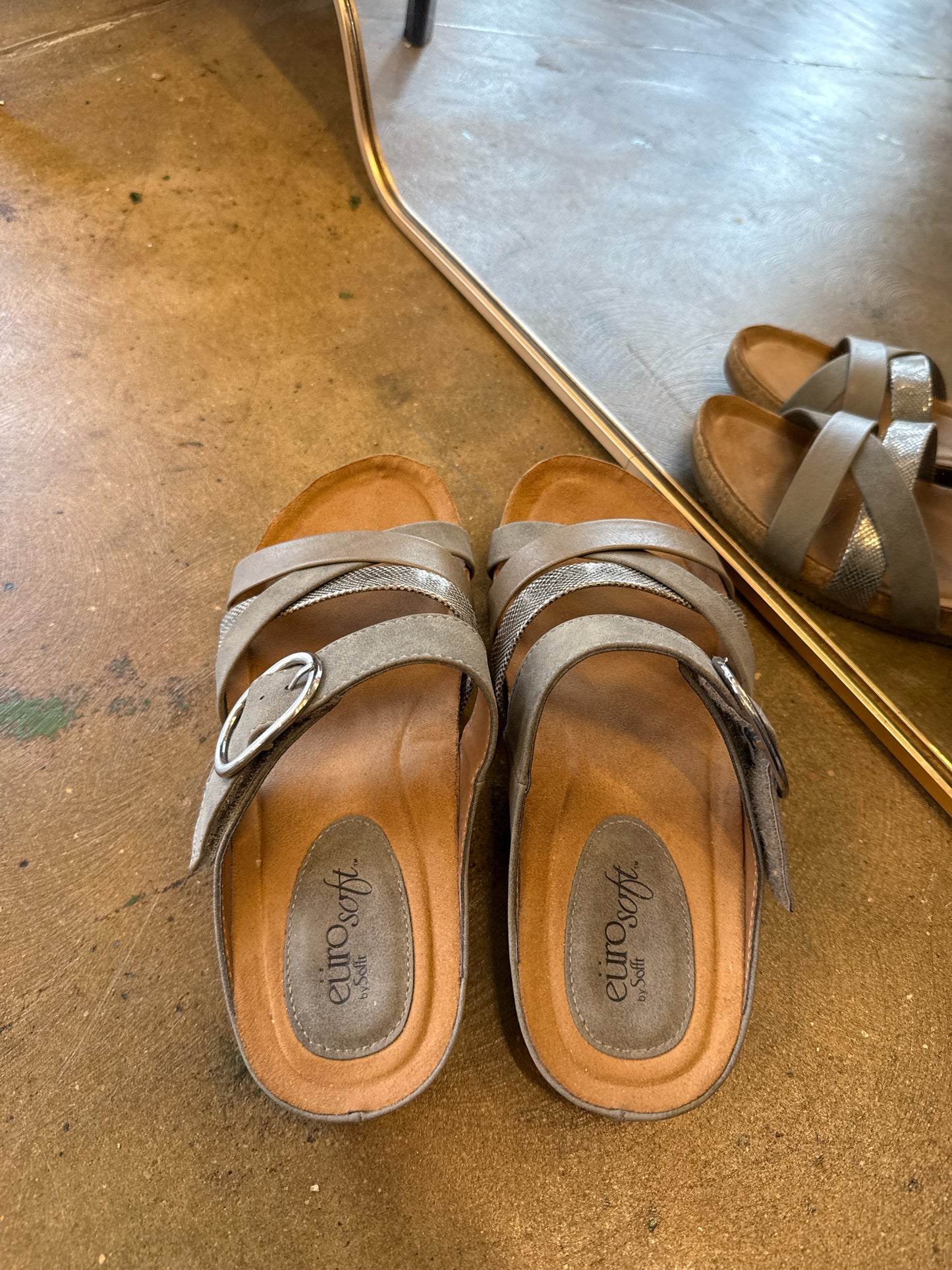 Euro Soft Gray Sandals