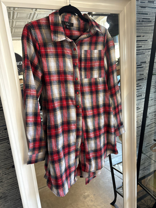 Lulus Size XS multi Plaid Dress