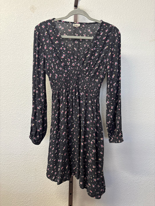 Billabong Size S Black/Multi Floral Dress